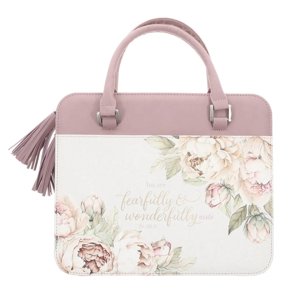 You Are Fearfully And Wonderfully Made Faux Leather Bible Bag 1