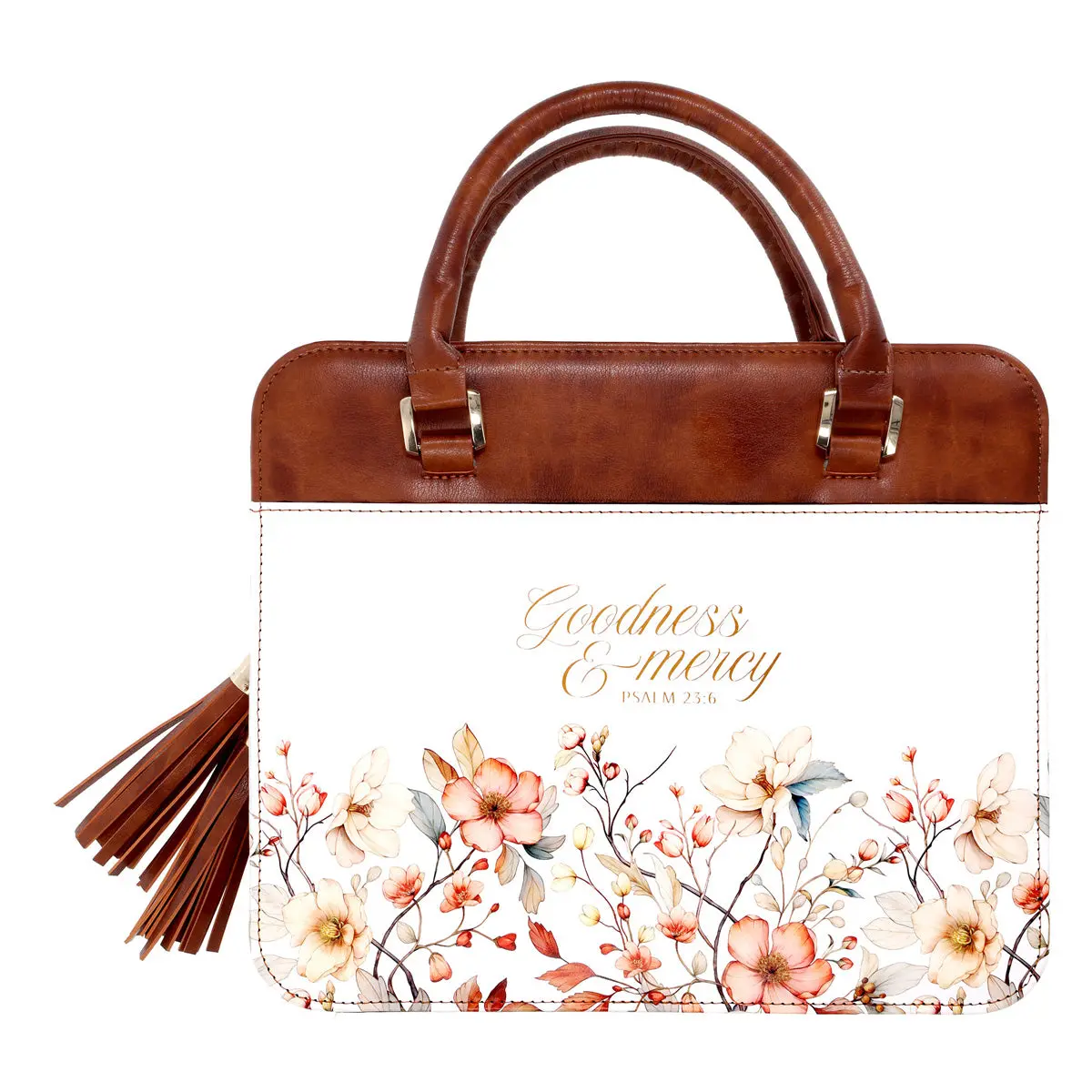 Goodness & Mercy Faux Leather Bible Bag 1