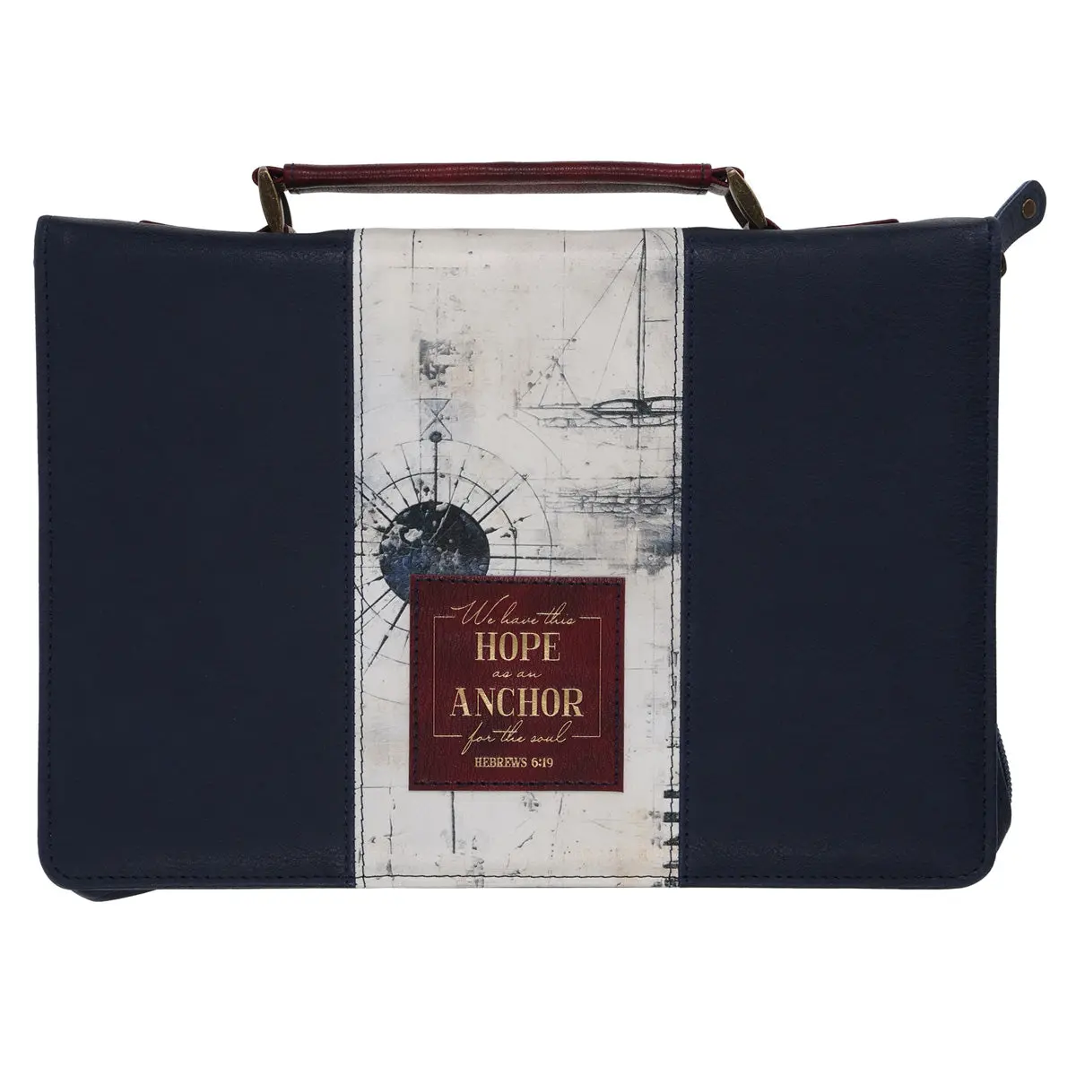 We Have This Hope As An Anchor For The Soul Faux Leather Bible Bag 1