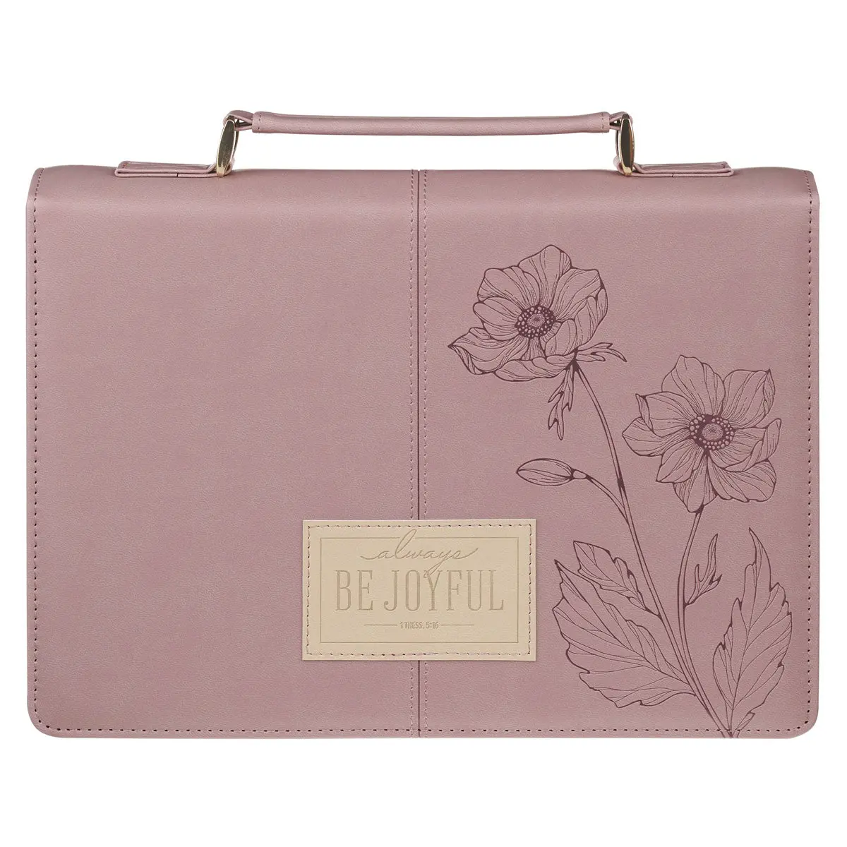 Always Be Joyful Faux Leather Bible Bag 1