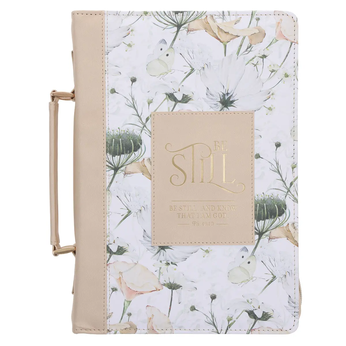 Be Still And Know That I Am God Faux Leather Bible Bag 1