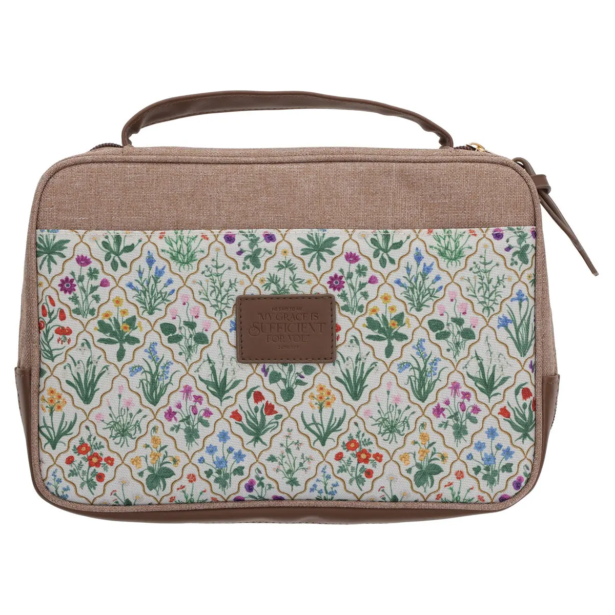 My Grace Is Sufficient For You Faux Leather Bible Bag 1