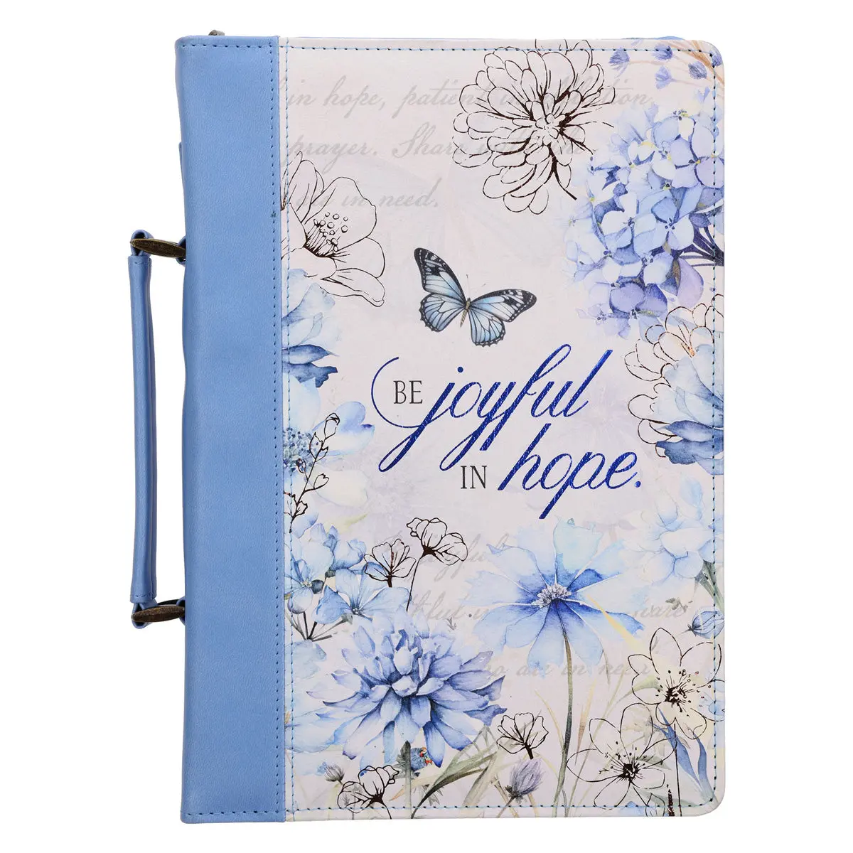 Be Joyful In Hope Faux Leather Bible Bag 1