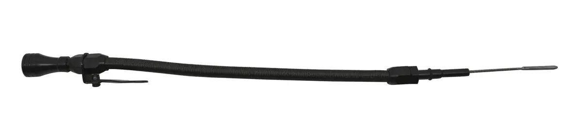 Cfr Stainless Steel Braided Chevy Ls Truck Flexible Dipstick – Black (1999-Up Gm Ls Trucks) 1