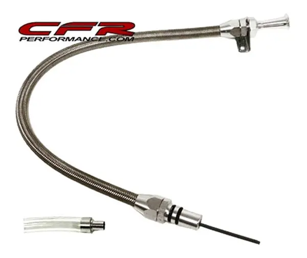 Ford C6 Flexible Transmission Dipstick - Firewall Mount 1