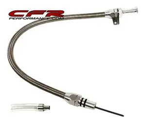 Stainless Steel Ford Aod Firewall Mount Flexible Transmission Dipstick - Natural 1