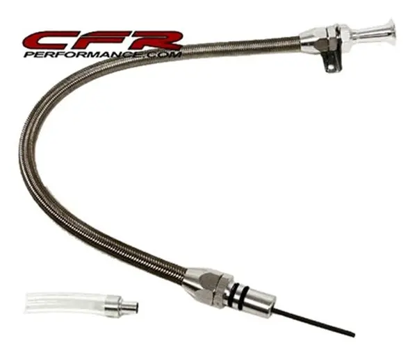 Chevy-Gm Powerglide Flexible Transmission Dipstick - Firewall Mount 1