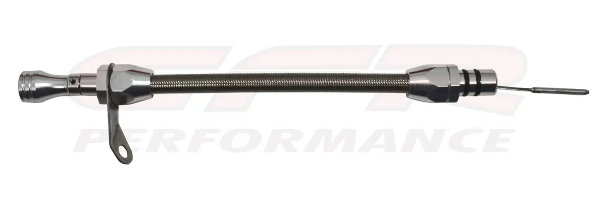Cfr Stainless Ford C6 Bell Housing Mount Flexible Transmission Dipstick - Natural 1