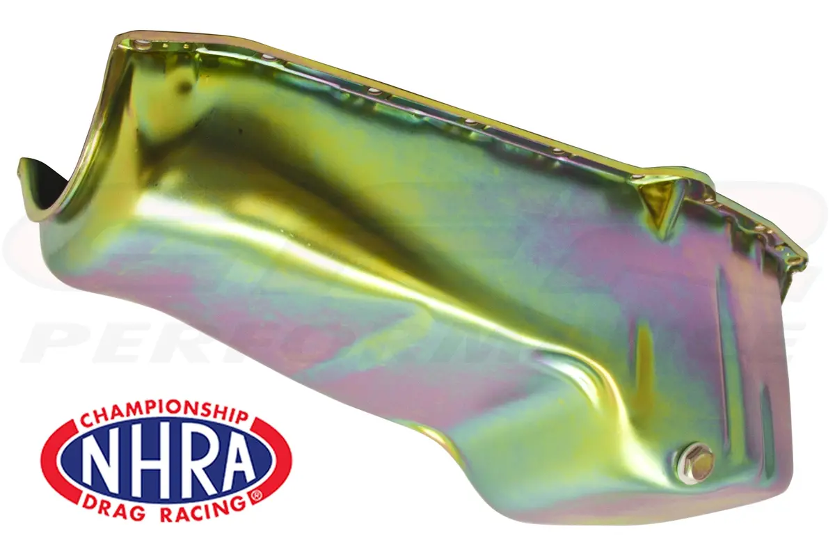 Nhra Approved Steel Oil Pan – Fits 1958–1979 Chevy Small Block 283–400 – Oem-Style – Zinc Finish 1