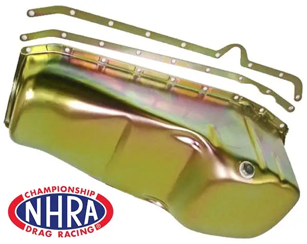 Nhra Approved 1980-85 Chevy Small Block 283-305-327-350 Imca Circle Track Racing Oil Pan - Zinc 1