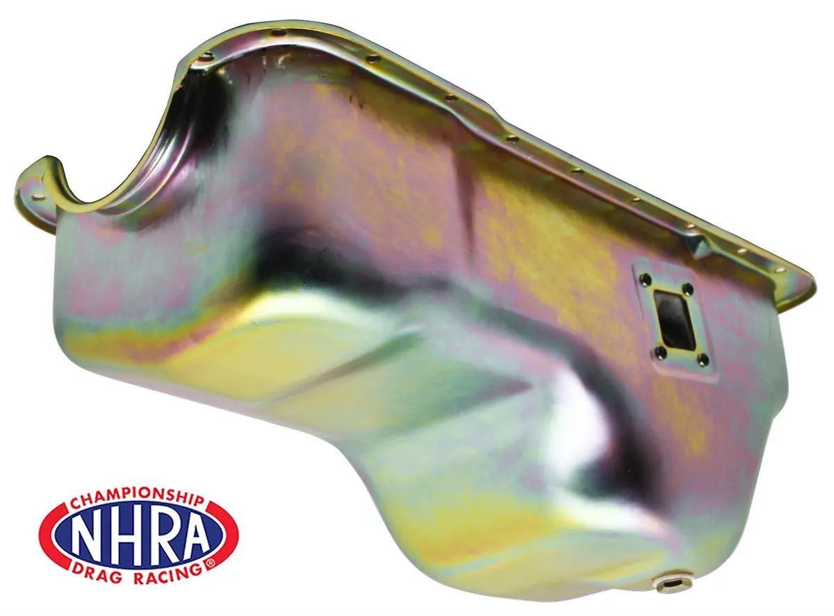 Nhra Approved Steel 1981-87 Ford 351W 5.8L E-F-100-150-250-350 Oil Pan - Zinc 1