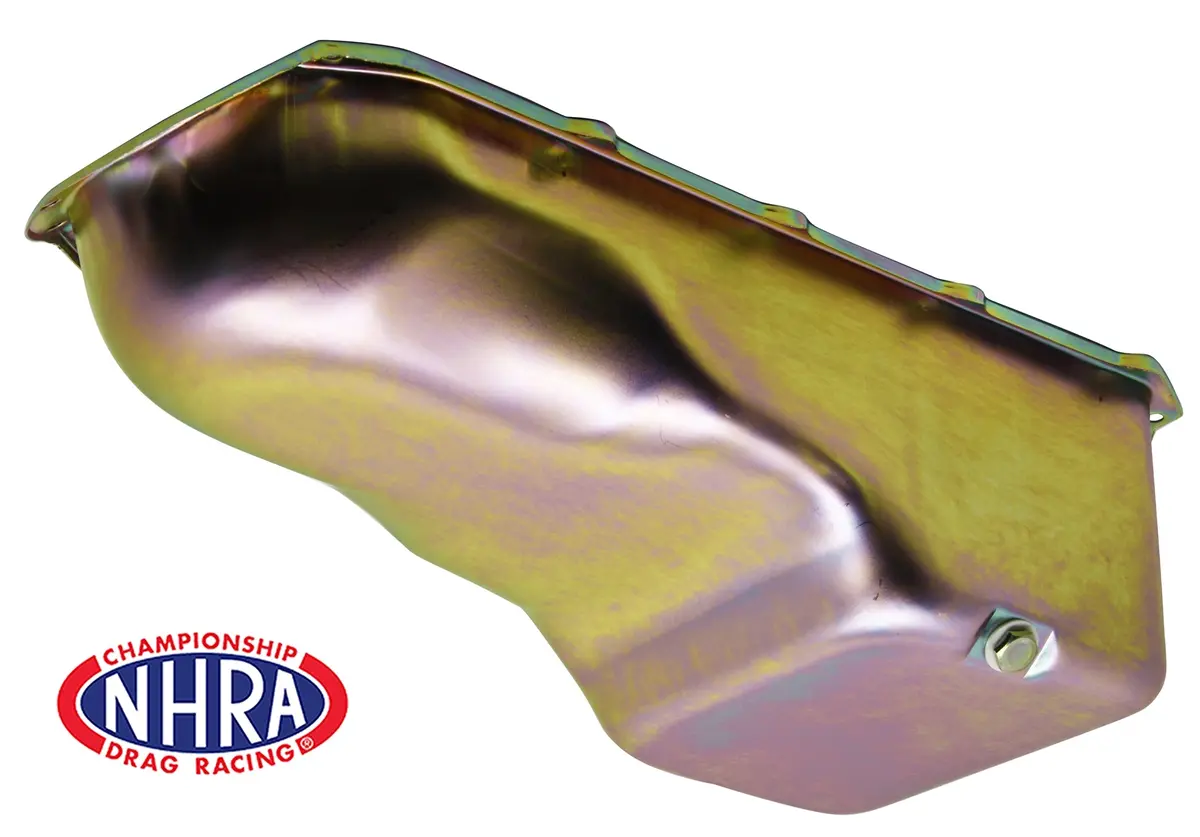 Nhra Approved 1959-81 Pontiac 265-301-326-350-389-400-421-428-455 V8 Oil Pan - Zinc 1