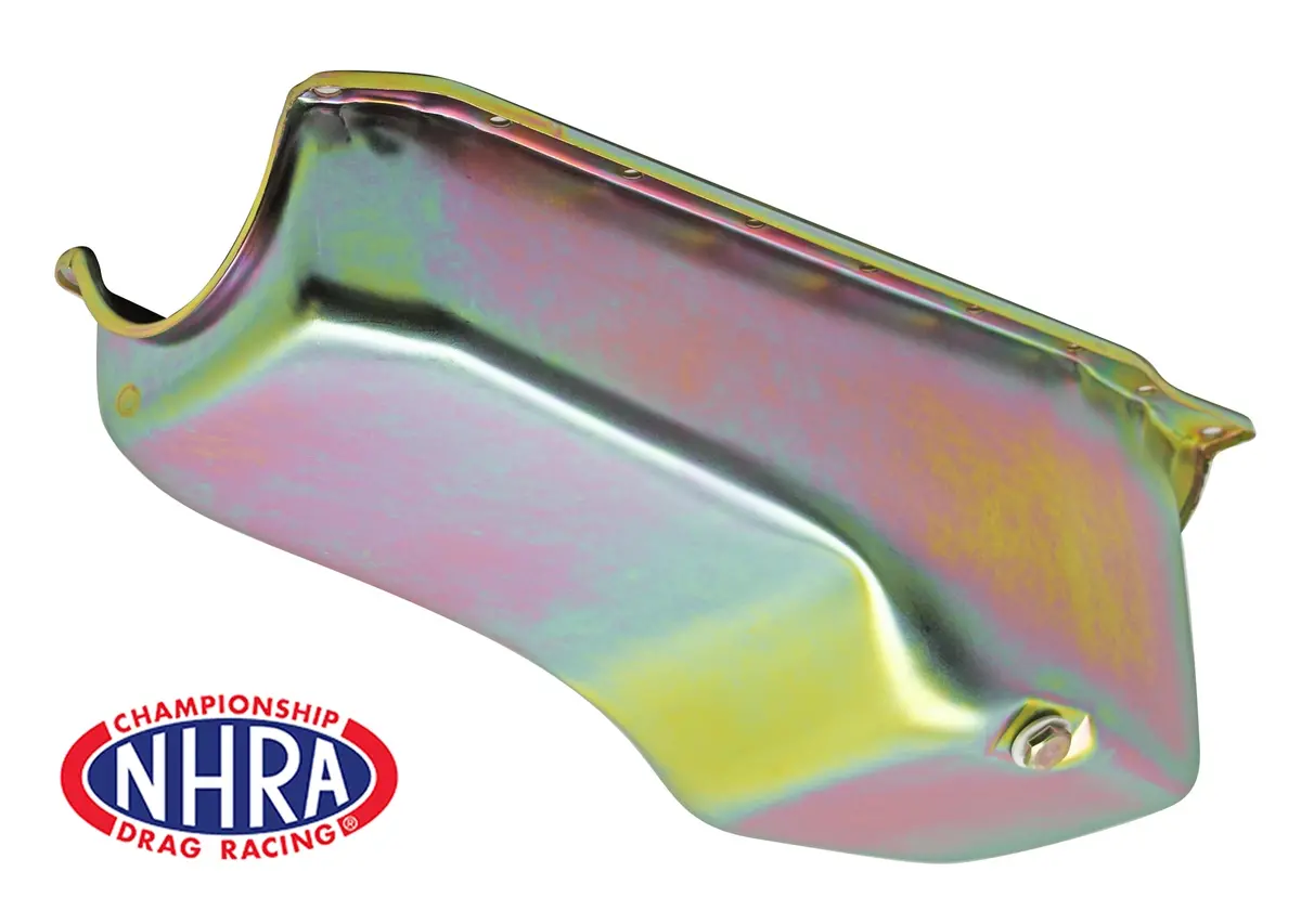 Nhra Approved 1986-02 Chevy Small Block 305-327-350 Stock Capacity Oil Pan - Zinc 1