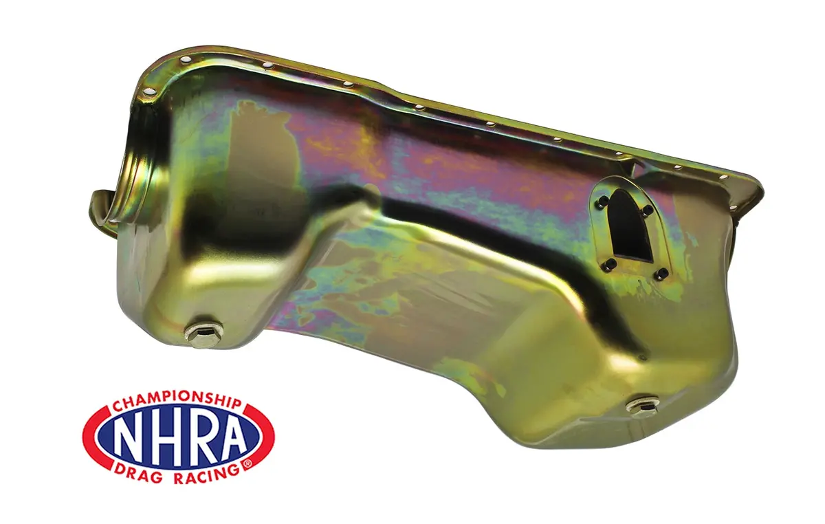Nhra Approved Steel 1983-93 Ford Oil Pan Mustang 351W 5.8L - Zinc 1