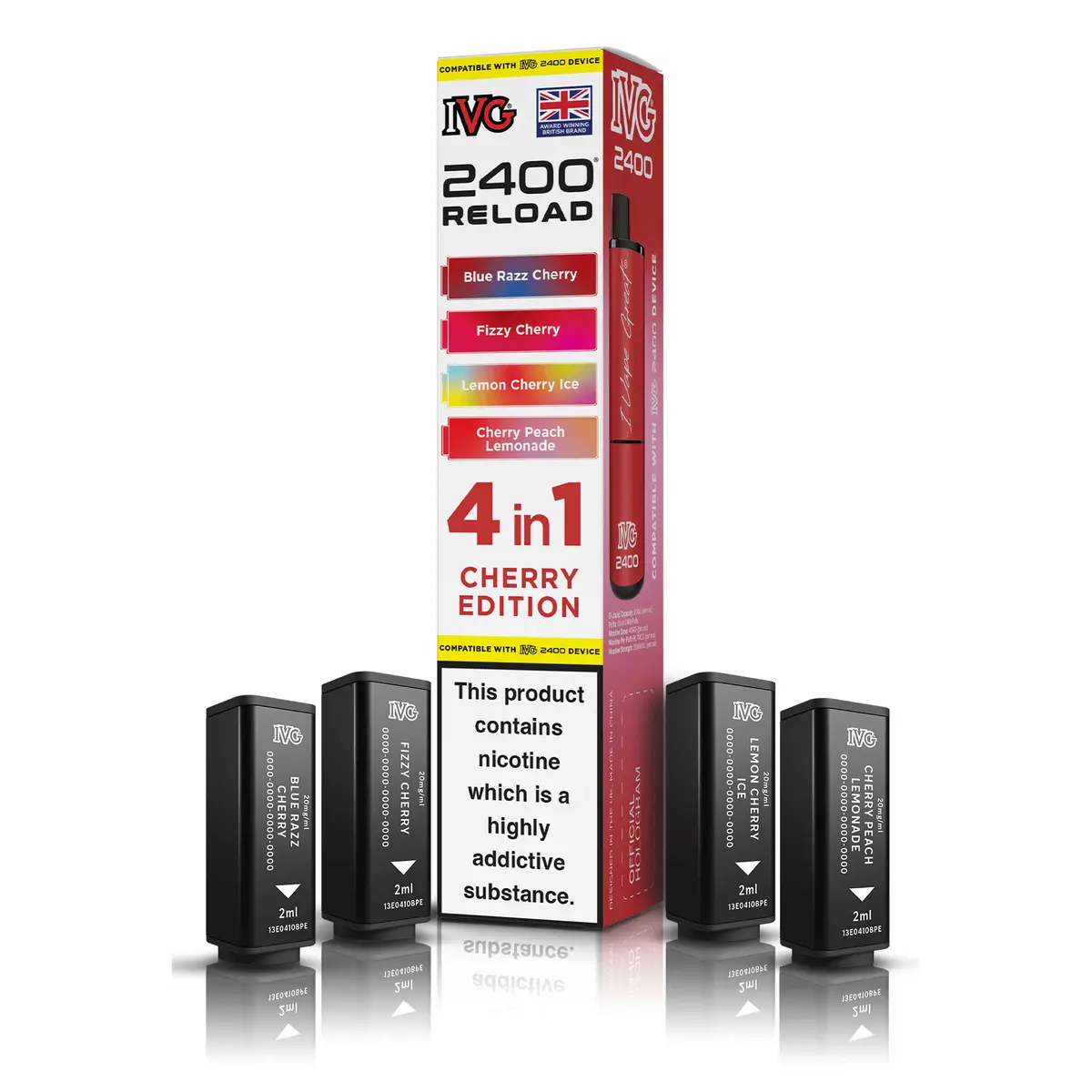 Ivg 2400 Reload 4-In-1 Cherry Edition Pods 1