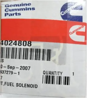 Cummins 4024808 Fuel Solenoid Kit 1