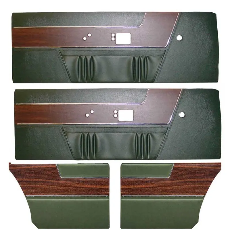 D6503ht-C Mopar 1969 Barracuda Notchback Deluxe Style Door Panel Set 1