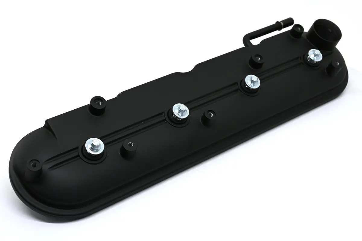 Cfr Performance Compatible/Replacement Chevy Gm Ls Passenger Right Side Rocker Arm Valve Cover 2009-2020, 6.0L, 6.2L, 7.0L, 4.8L, 5.3L - Powder Coated Black 1