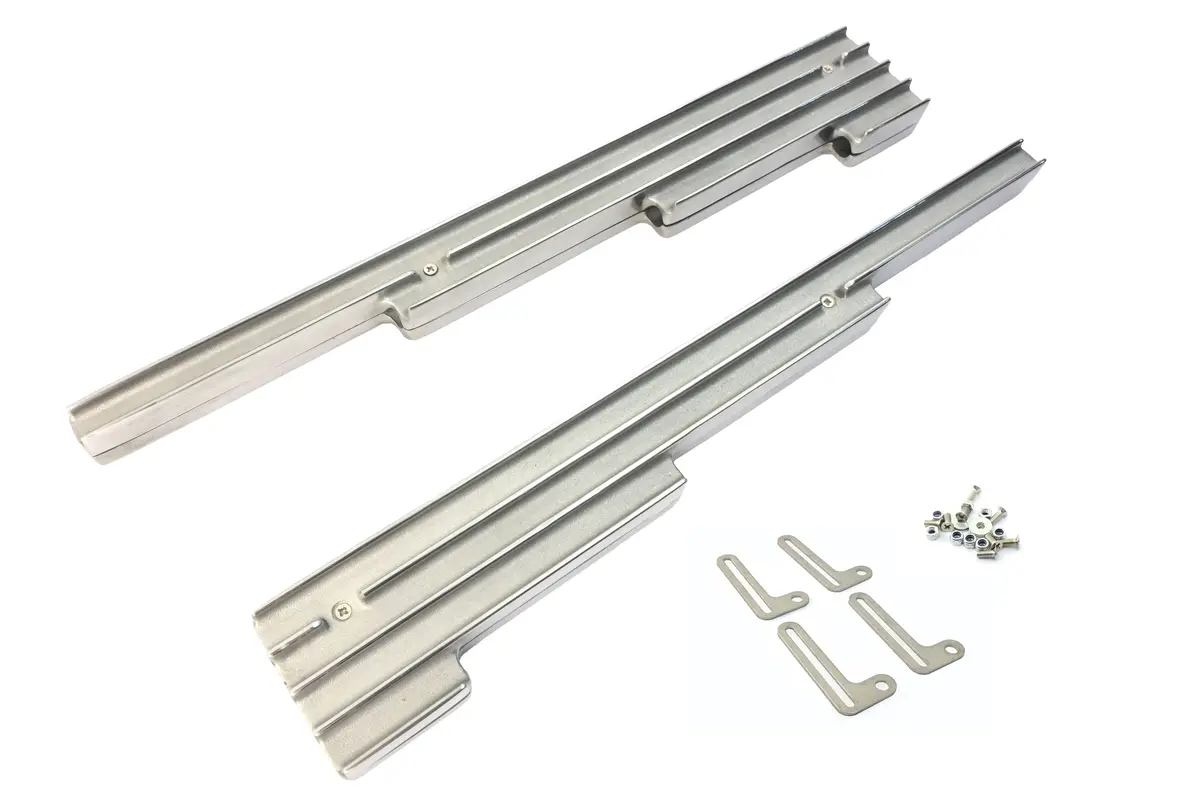 Aluminum Billet 9.5Mm Wire Loom Set Finned - Polished 1