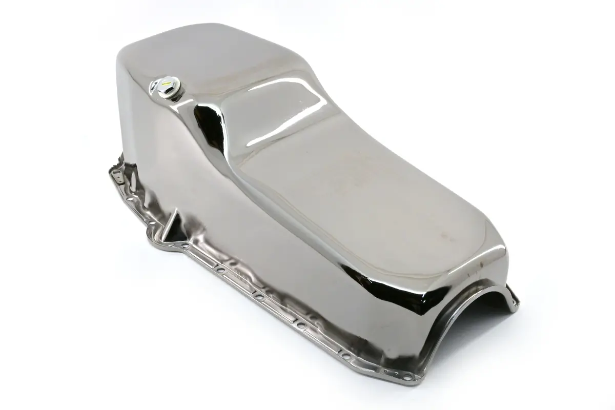 Steel 1955–1979 Chevy Sb 262–400 Oil Pan – Black Chrome 1