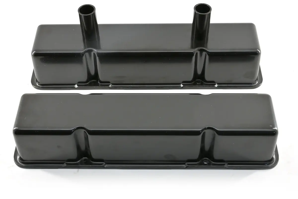Aluminum Chevy Sb 283-350 Tall Circle Track Valve Covers – Black 1