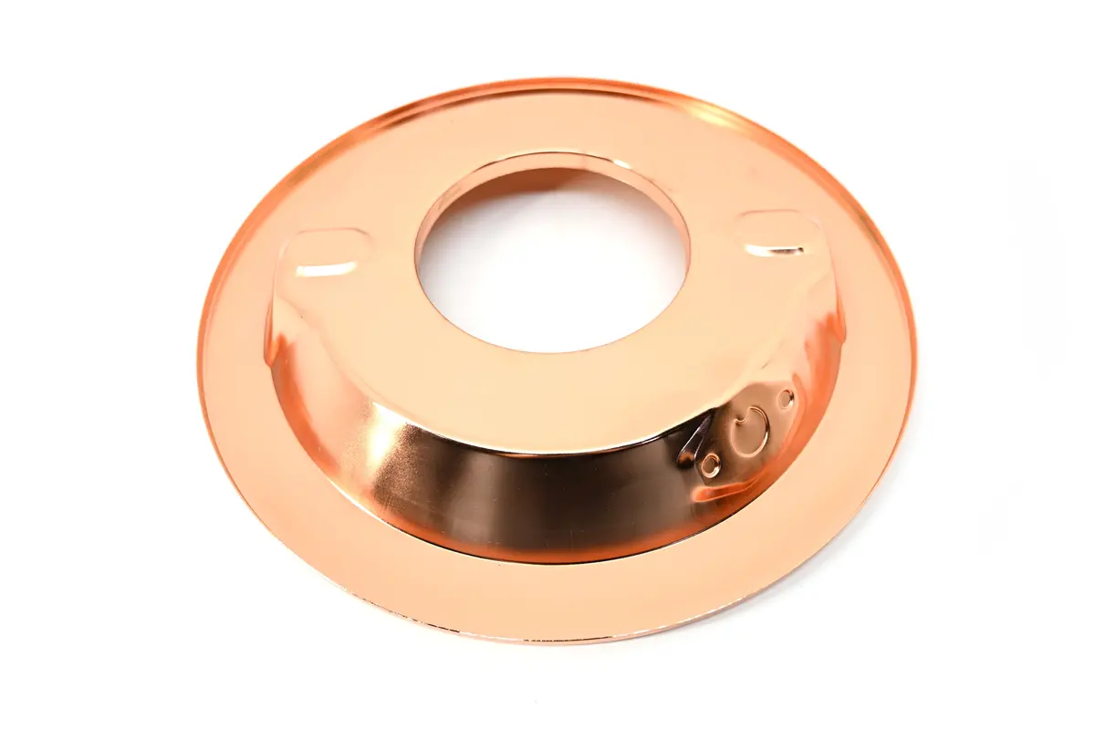 Chevy-Ford-Mopar 14" Round 1 1/4" Air Cleaner Base - Recessed - Copper 1