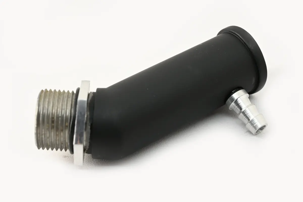 Aluminum Oil Filler Tube With Oil Baffle – Black Finish 1