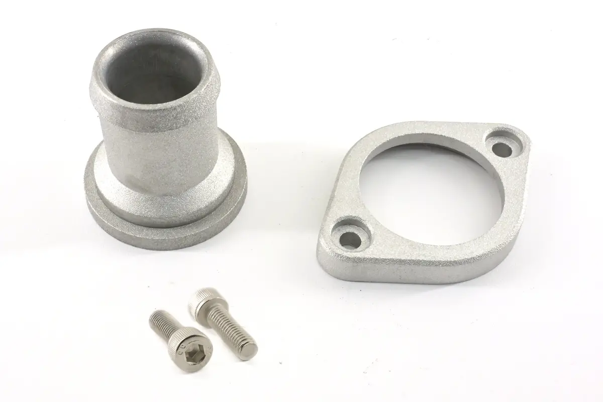 Aluminum Mopar Hemi Gen 3  Staight Water Neck Thermostat Housing-Natural 1