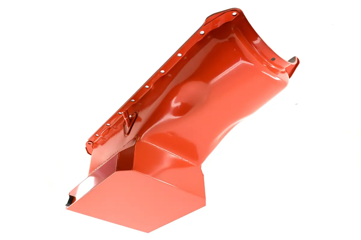1965-90 Chevy Big Block 396-402-427-454 Drag Racing Oil Pan - Orange 1