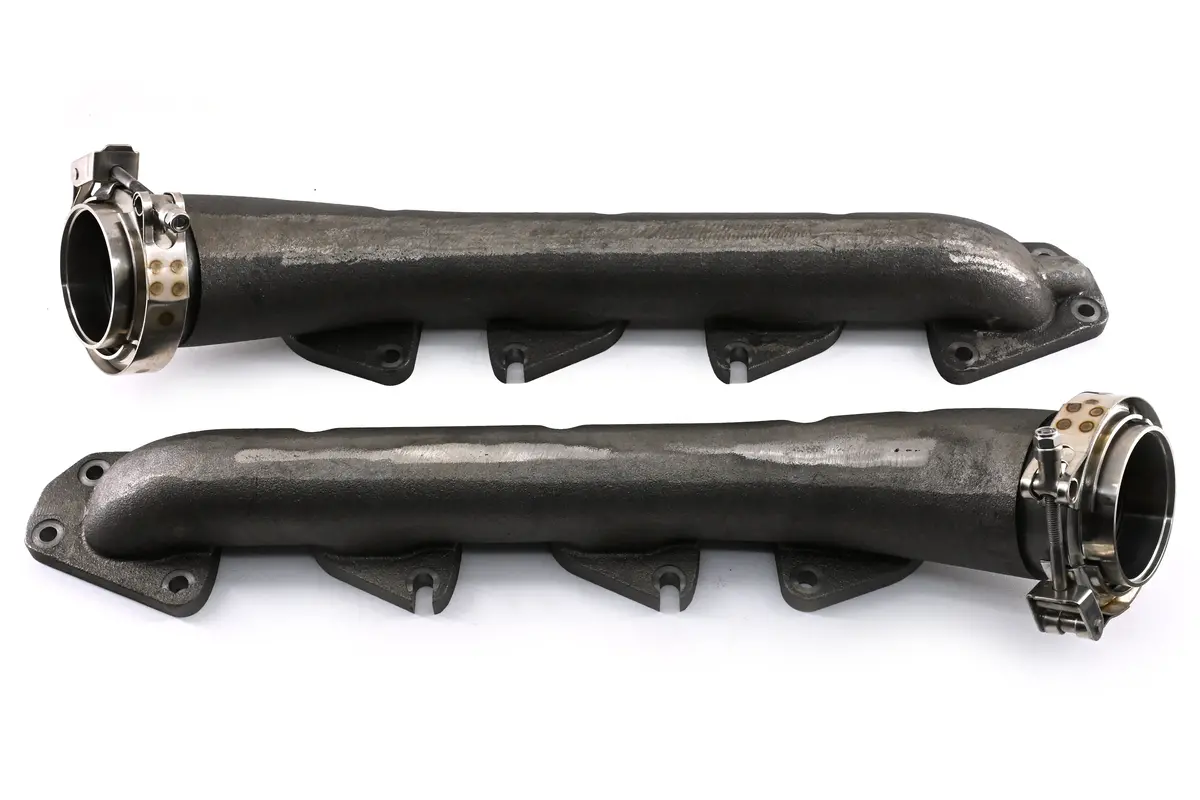 Cast Iron Low Profile V-Band Exhaust Manifolds 2003-Up 5.7L/6.1L/6.2L/6.4L Dodge/Mopar Gen 3 Hemi Engines – Raw 1