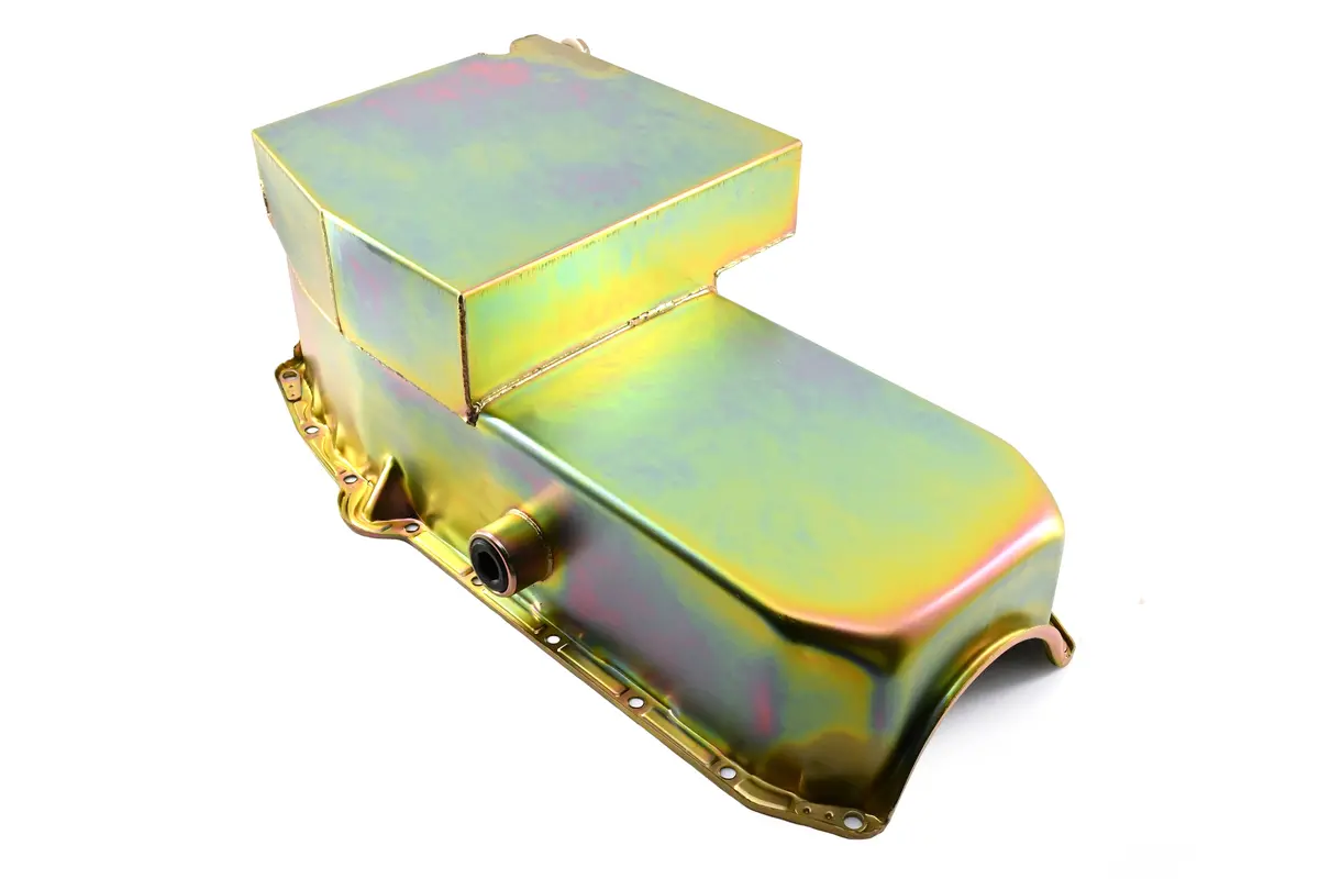 Steel Oil Pan – Fits 1958–1979 Chevy Sb 283–400 – Champion Racing – Imca Circle Track – Zinc 1
