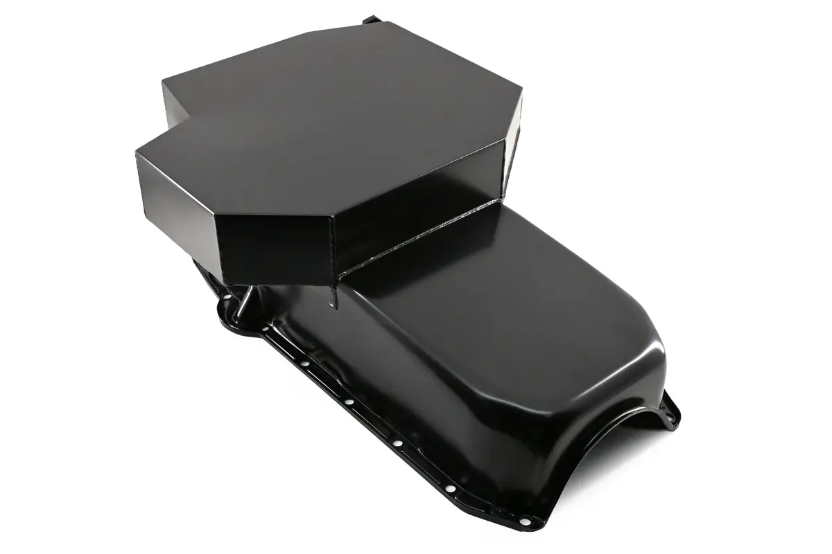 Steel Oil Pan Fits 1958–1979 Chevy Sb 283–400 – Champion Racing – Black 2
