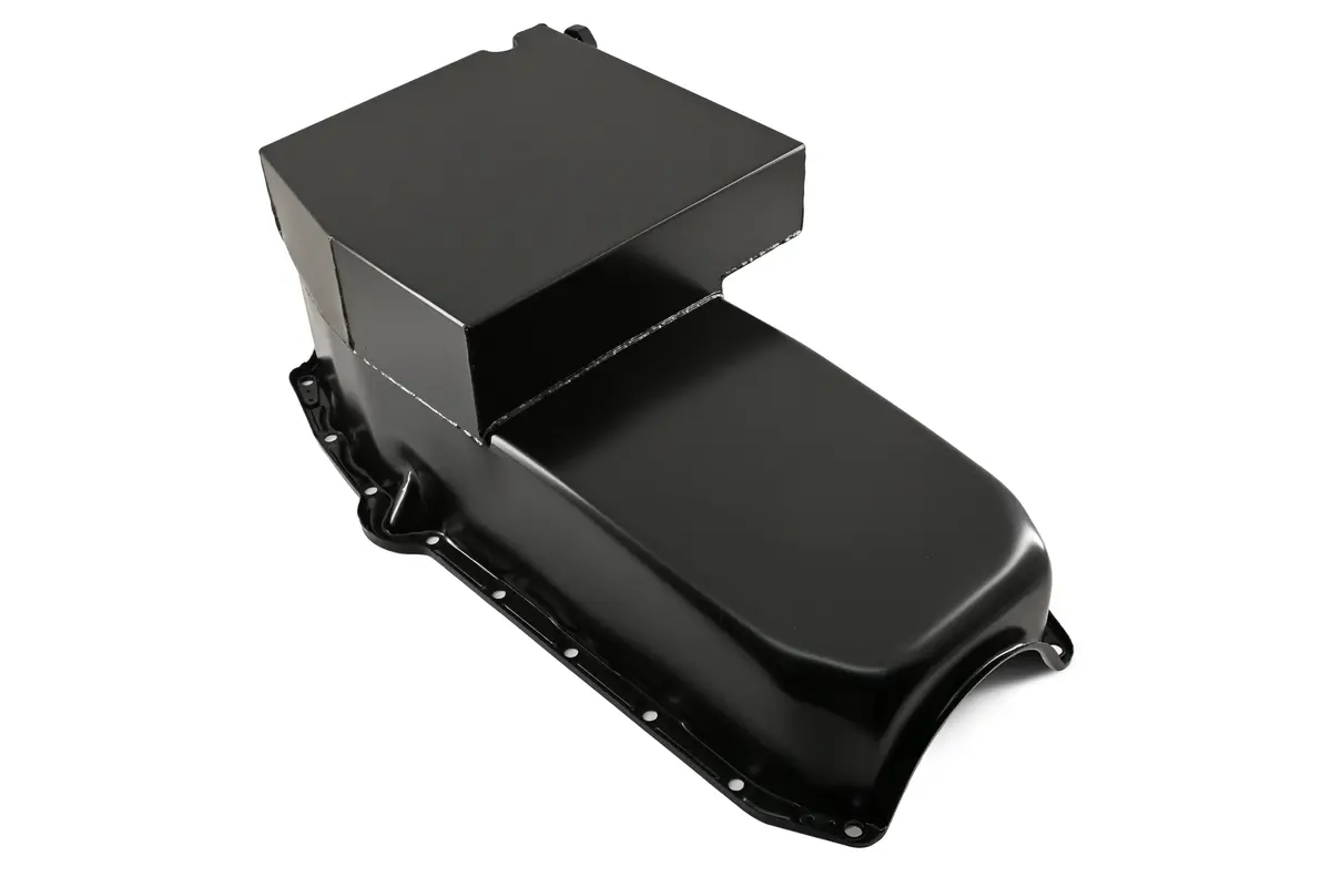Steel Oil Pan – Fits 1958–1979 Chevy Sb 283–400 – Champion Racing – Imca Circle Track – Black 2