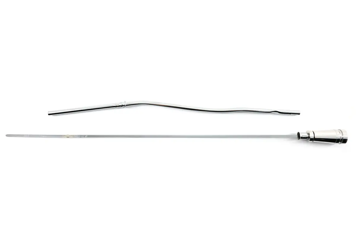 Cfr Performance Compatible/Replacement Steel Dipstick For Pontiac 403, Firebird 400, And Oldsmobile 350-455 – Chrome With Billet Aluminum Handle 1