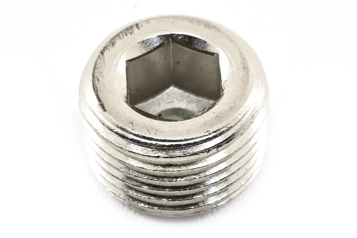 Steel Drain Hex Socket Plug – 1/2" X 14 Npt – Chrome – Fits Chevy, Ford, Chrysler, Hemi, Mopar 1