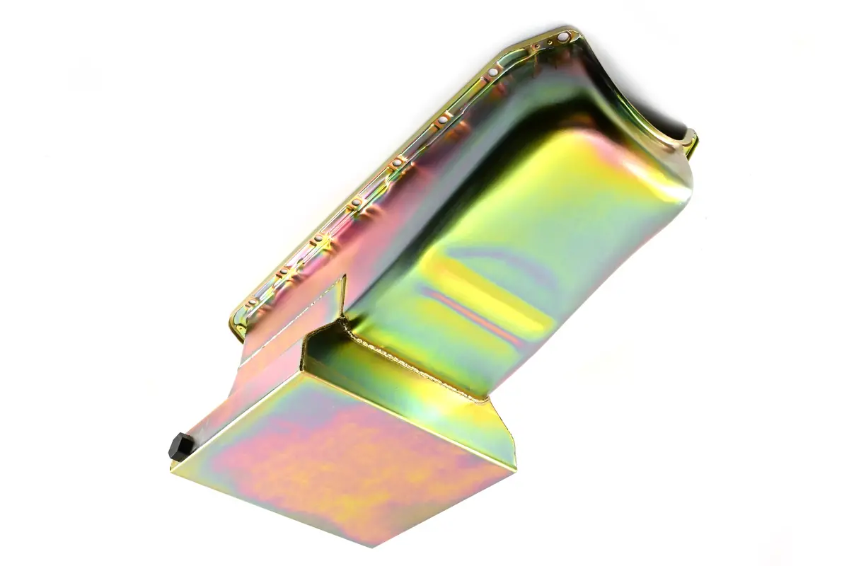 1958-79 Chevy Small Block 283-305-327-350-400 Drag Racing Oil Pan - Zinc 1