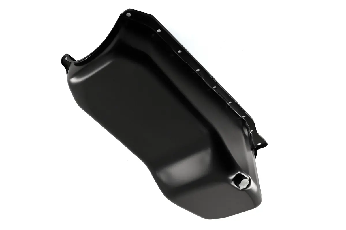 1986-02 Chevy Small Block 305-327-350 Stock Capacity Oil Pan - Black 1