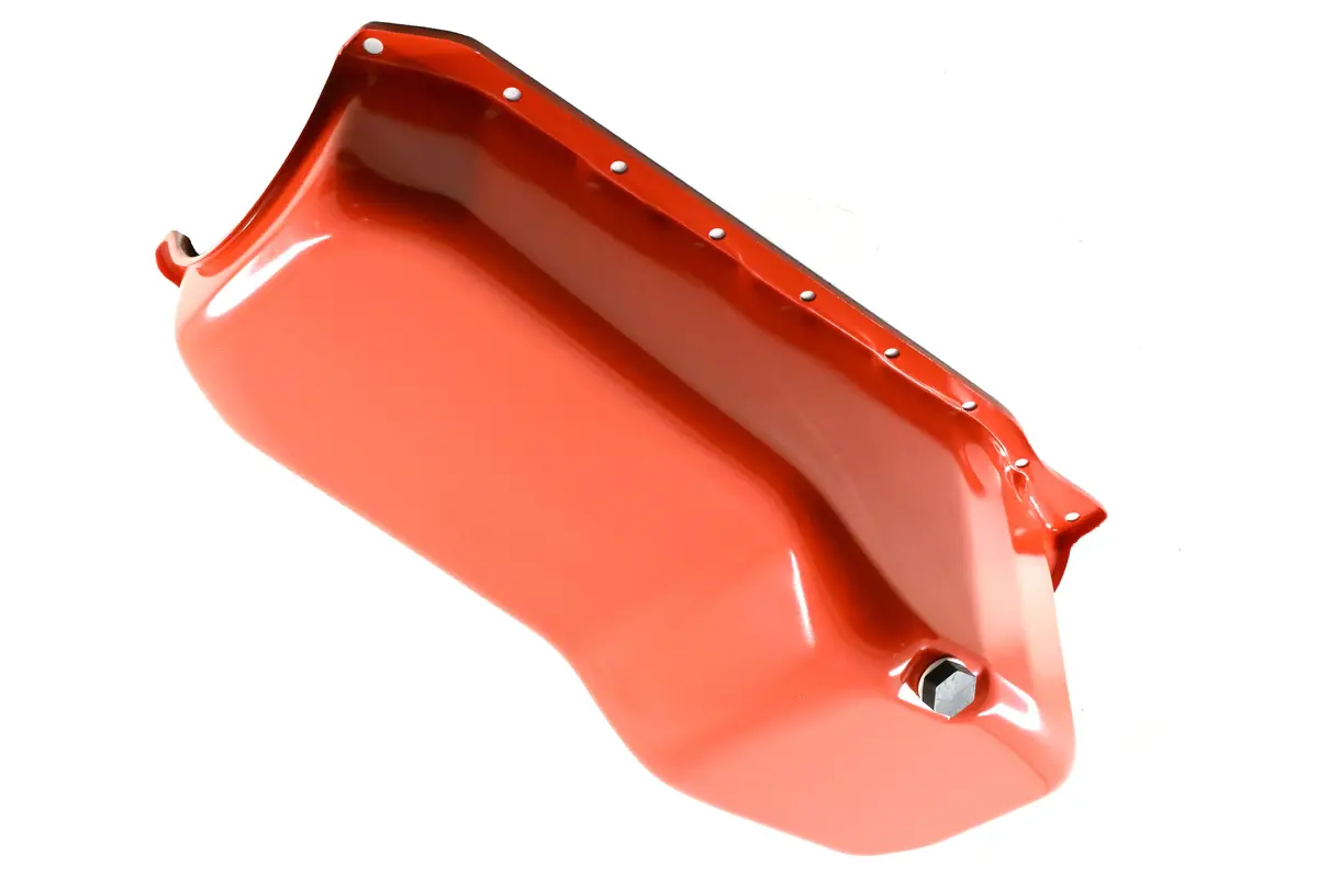 1986-02 Chevy Small Block 305-327-350 Stock Capacity Oil Pan - Orange 1