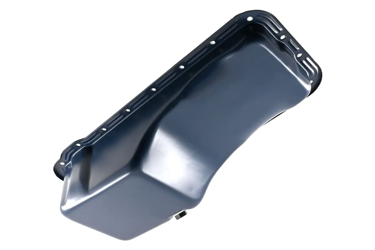 Steel Oil Pan – Fits 1958–1976 Ford Fe Big Block 352‑390‑406‑427‑428 (Front Sump, Stock Capacity) – Blue Finish 1