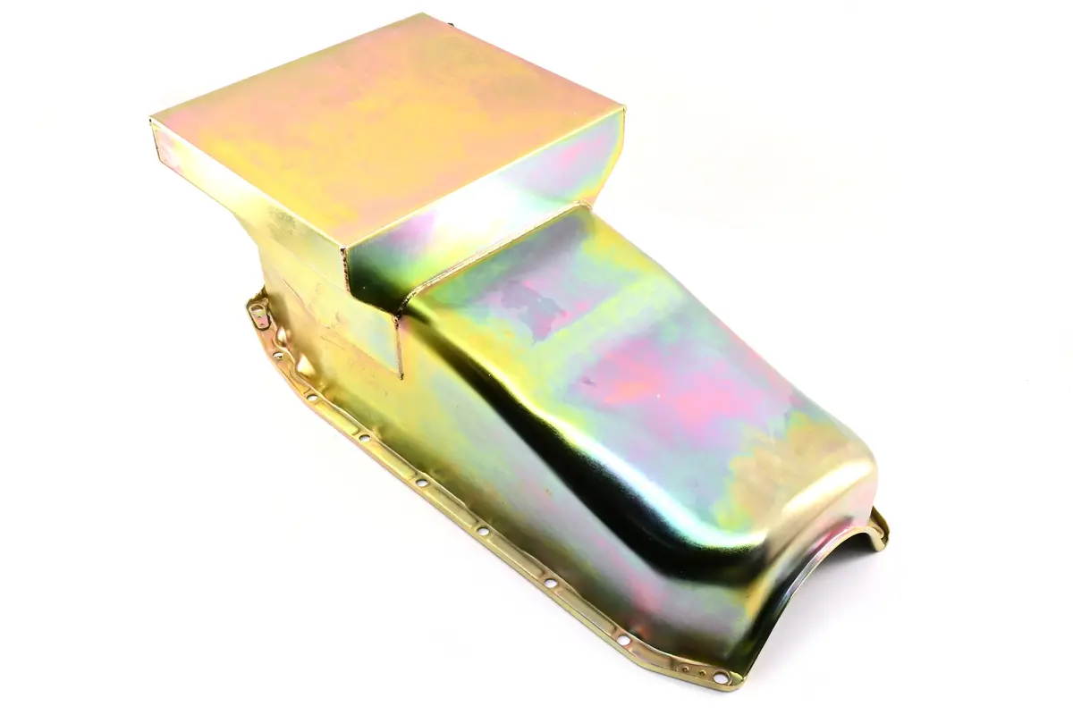 1980-85 Chevy Small Block 283-305-327-350-400 Drag Racing Oil Pan - Zinc 1