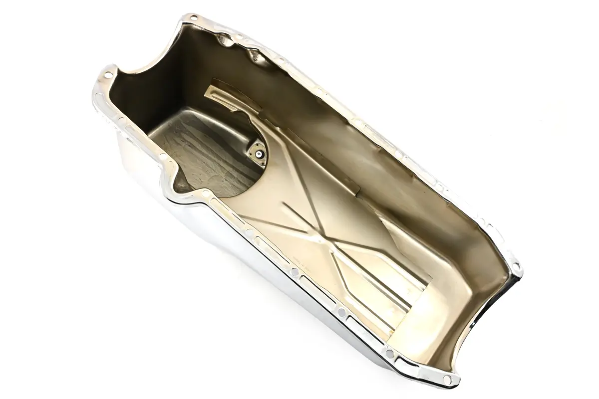 Steel Oil Pan For 1980–85 Chevy Sb 267‑283‑305‑327‑350 – Chrome 2