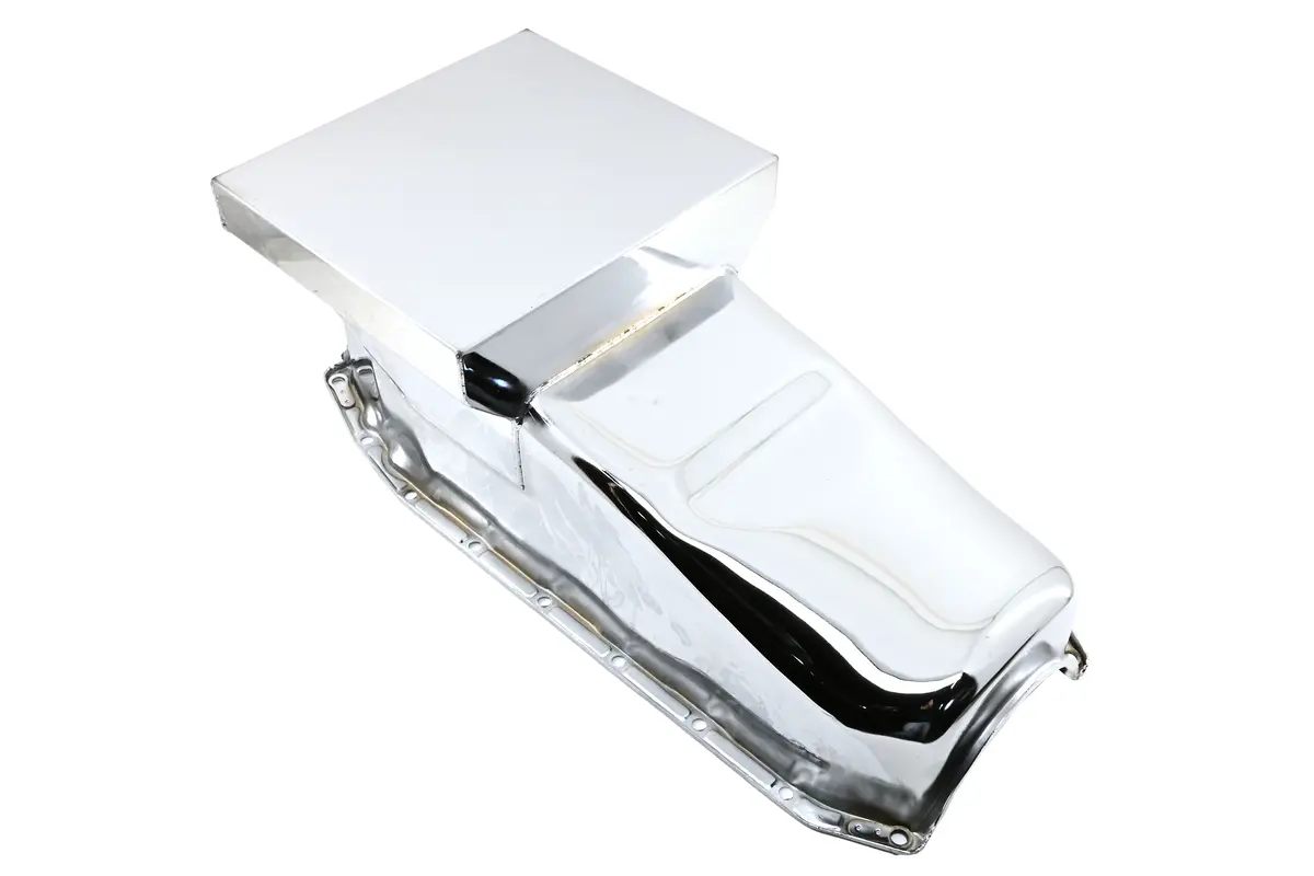 1980-85 Chevy Small Block 283-305-327-350-400 Drag Racing Oil Pan - Chrome 1