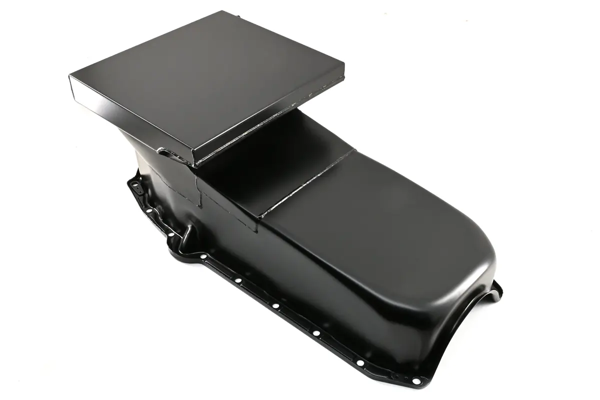 Steel Oil Pan – Fits 1962–1967 Chevy Ii / Nova Sb 283–400 – Racing 6‑Quart – Black 1