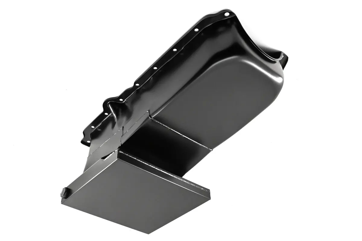 Steel Oil Pan – 1962-67 Chevy Ii Nova Small Block 305-327-350 Racing 6Qt – Black (For 1986–2002 Sb Engines) 1