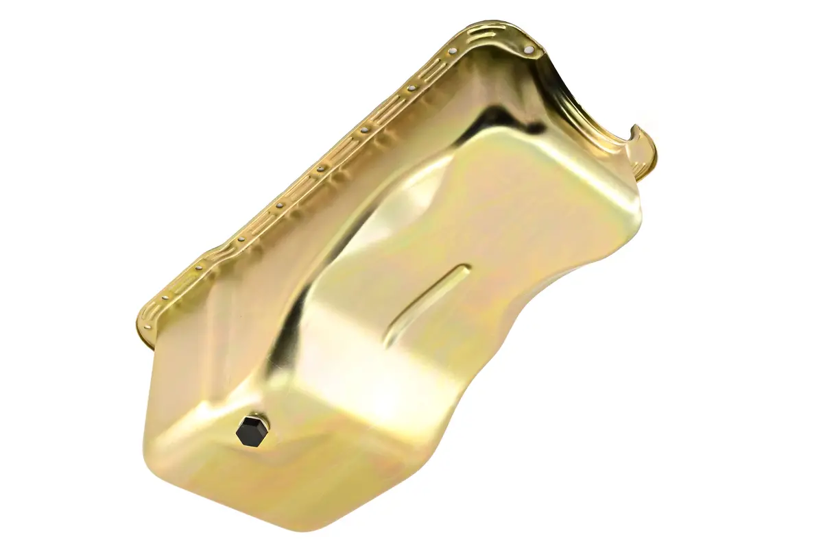 Nhra Approved Steel Oil Pan – Fits 1962–1982 Ford Sb 260‑289‑302 – Stock Capacity – Front Sump – Zinc 1