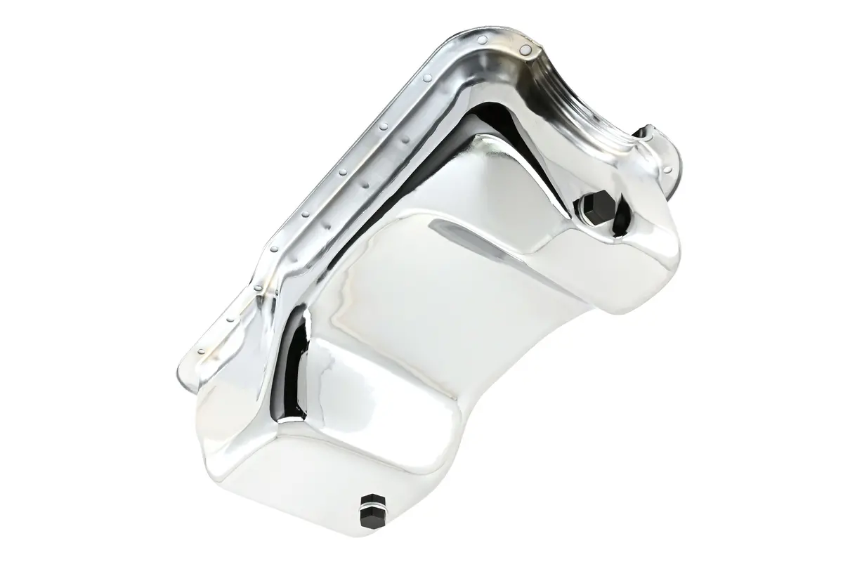 Steel Oil Pan Fits 1979–1995 Ford 5.0L Mustang & Fox Chassis – Chrome Finish 1
