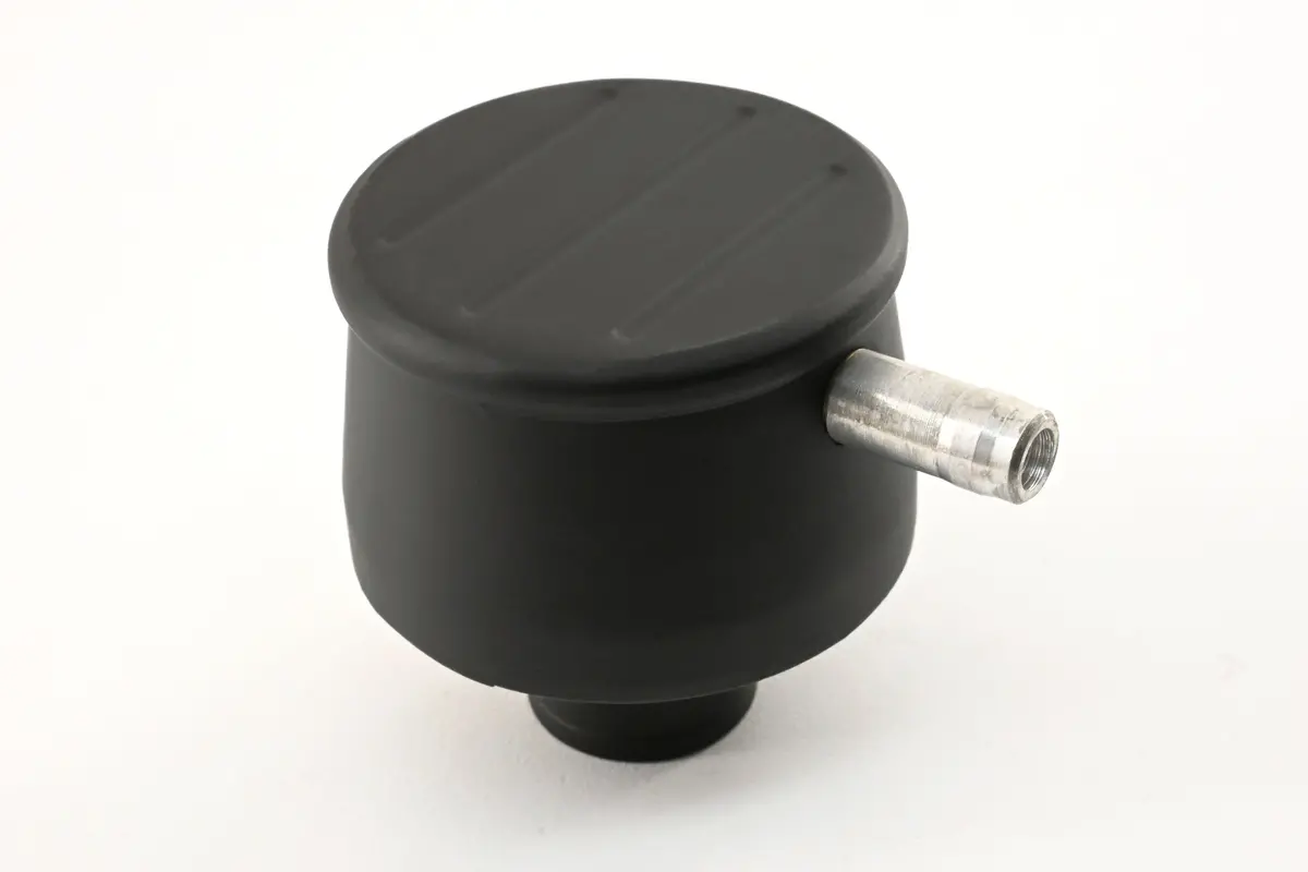 Aluminum Breather Pcv Valve – Ball Milled – Powder‑Coated Matte Black 1