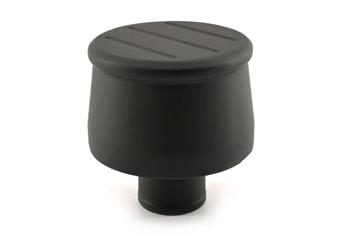 Aluminum Breather – Ball Milled – Powder‑Coated Matte Black 1
