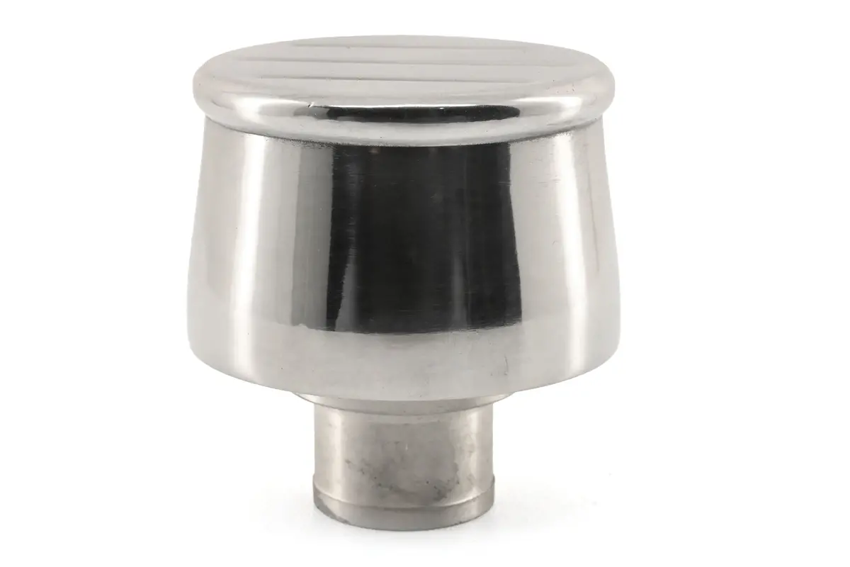 Aluminum Breather – Ball Milled – Polished Finish 1