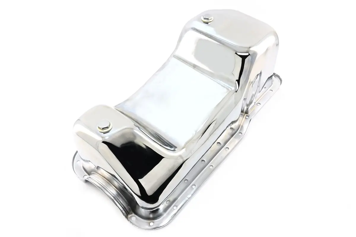 Steel 1983-93 Ford Oil Pan Mustang 351W 5.8L - Chrome 2